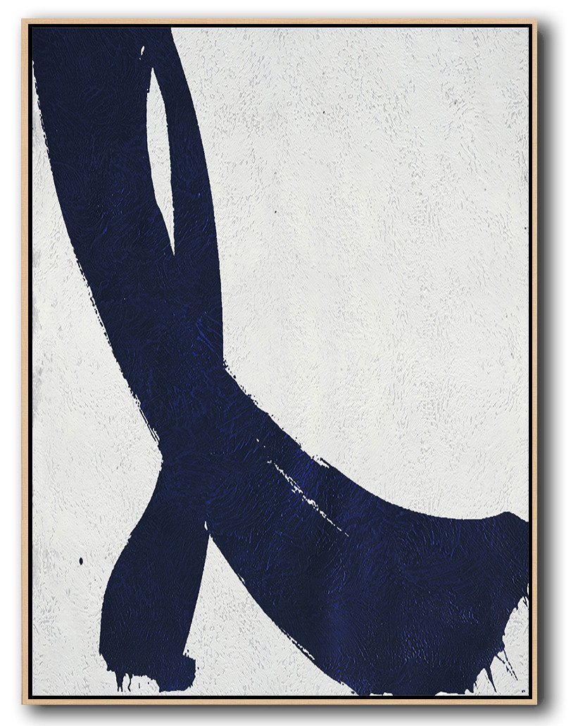 Navy Blue Minimalist Art #NV192B - Click Image to Close